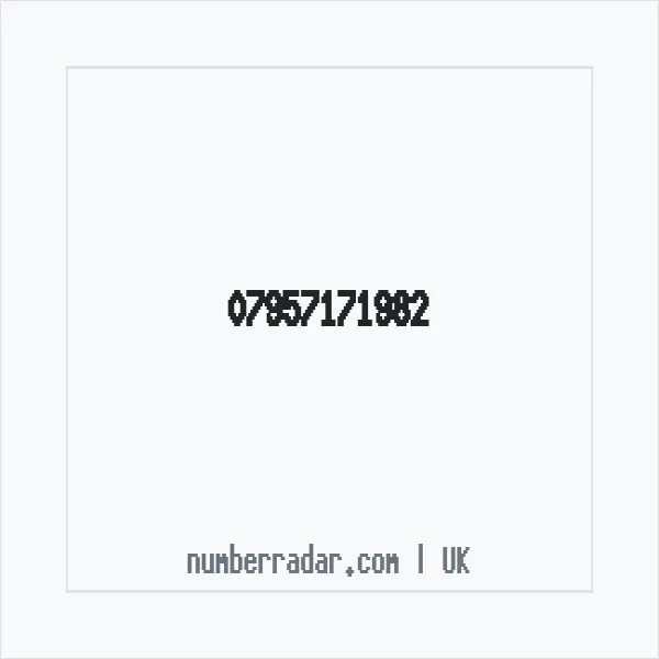 Reverse number check for +44 7957 171982 — who called me?
