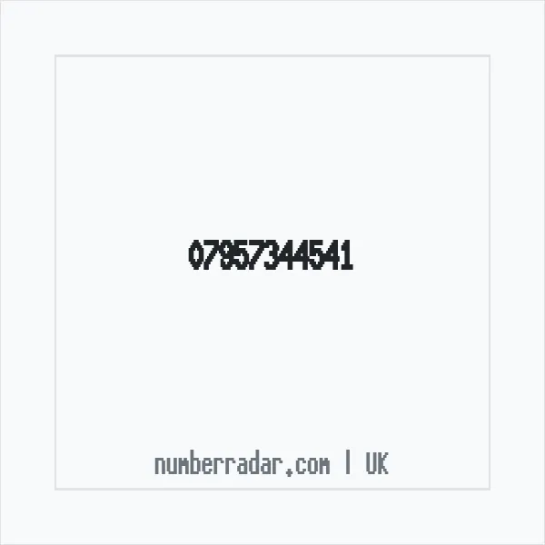 Reverse number check for +44 7957 344541 — who called me?