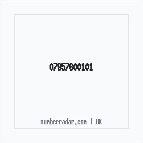 Reverse number check for +44 7957 600101 — who called me?