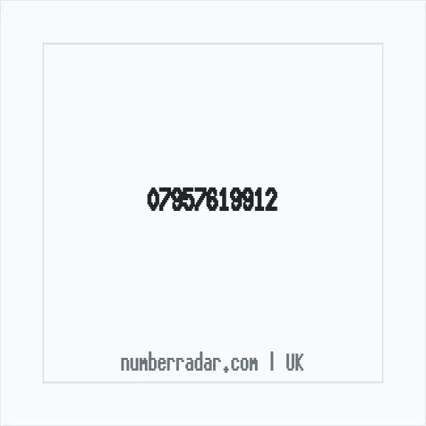 Reverse number check for +44 7957 619912 — who called me?