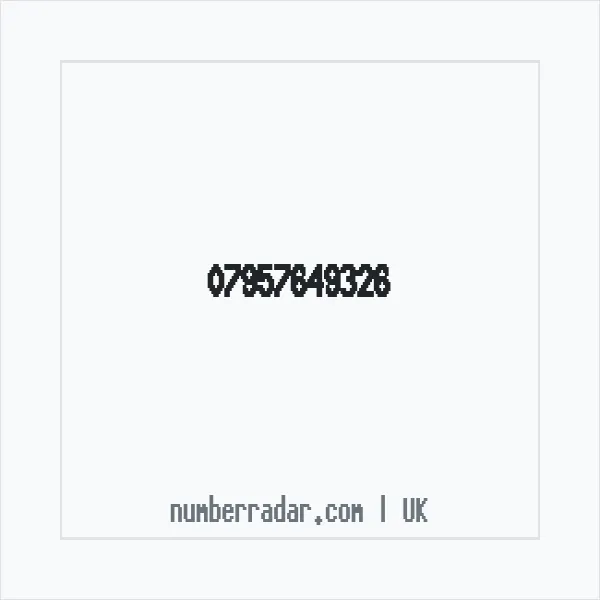 Reverse number check for +44 7957 649326 — who called me?