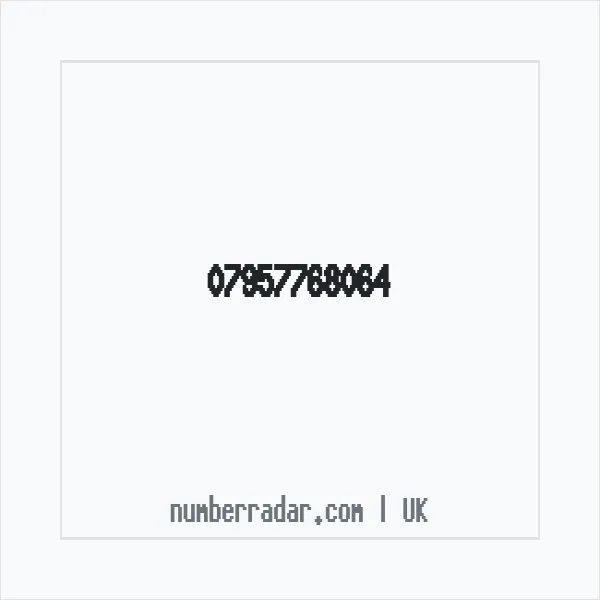 Reverse number check for +44 7957 768064 — who called me?