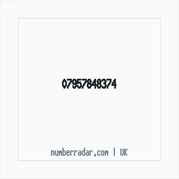 Reverse number check for +44 7957 848374 — who called me?