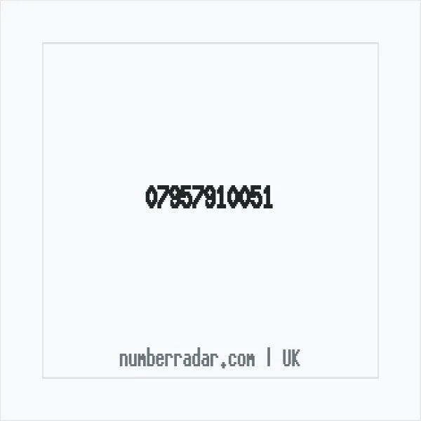 Reverse number check for +44 7957 910051 — who called me?