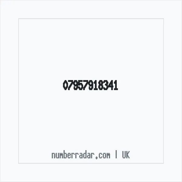 Reverse number check for +44 7957 918341 — who called me?