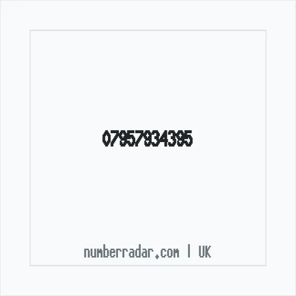 Reverse number check for +44 7957 934395 — who called me?