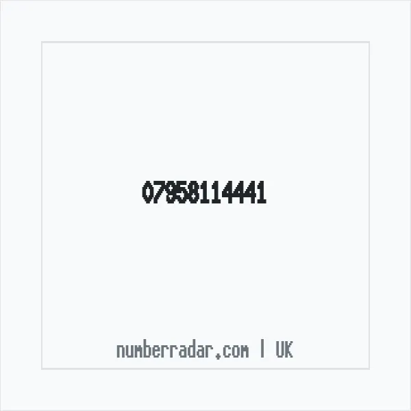 Reverse number check for +44 7958 114441 — who called me?