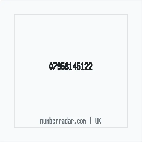Reverse number check for +44 7958 145122 — who called me?