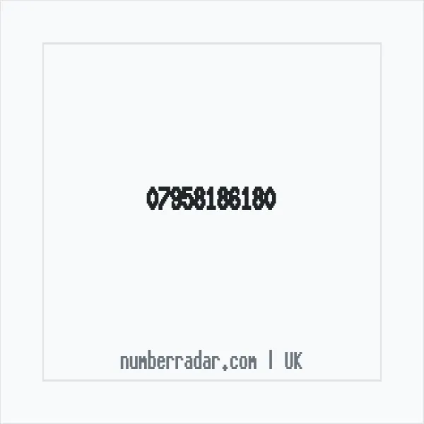 Reverse number check for +44 7958 186180 — who called me?