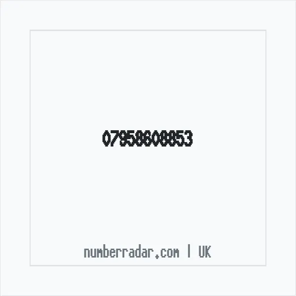 Reverse number check for +44 7958 608853 — who called me?
