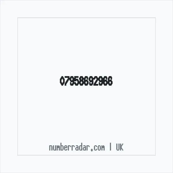 Reverse number check for +44 7958 692966 — who called me?