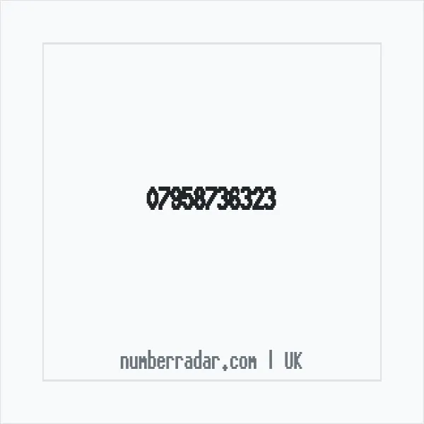 Reverse number check for +44 7958 736323 — who called me?