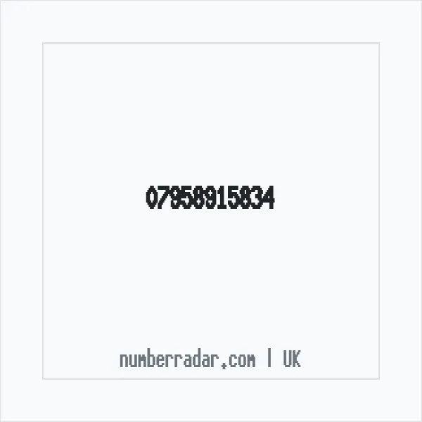 Reverse number check for +44 7958 915834 — who called me?