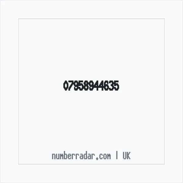 Reverse number check for +44 7958 944635 — who called me?