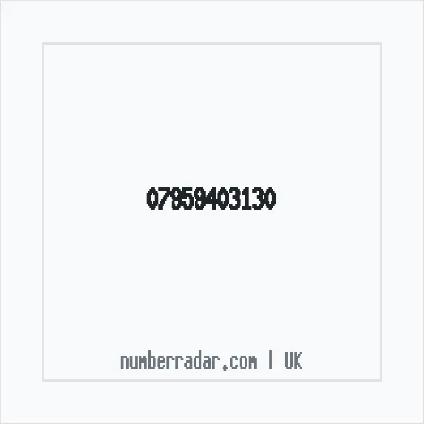 Reverse number check for +44 7959 403130 — who called me?