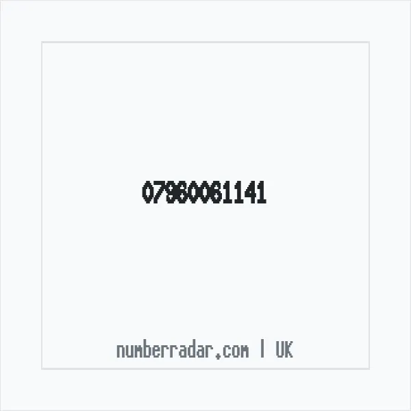 Reverse number check for +44 7960 061141 — who called me?