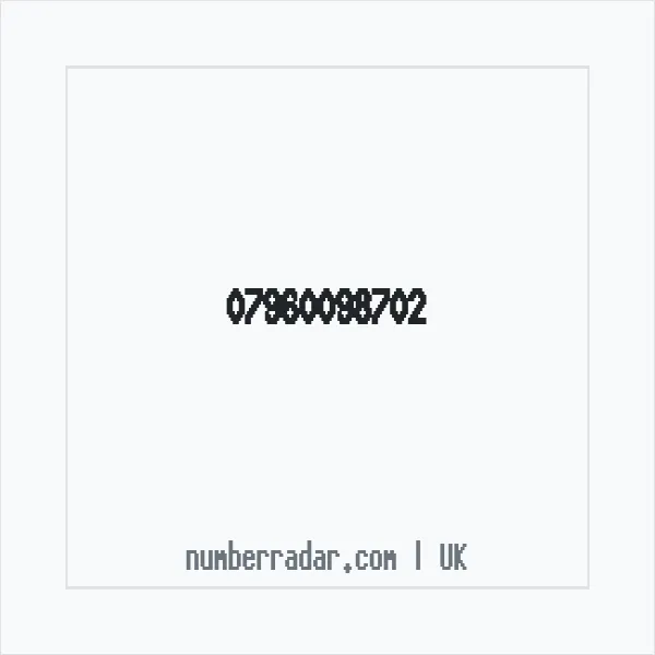 Reverse number check for +44 7960 098702 — who called me?
