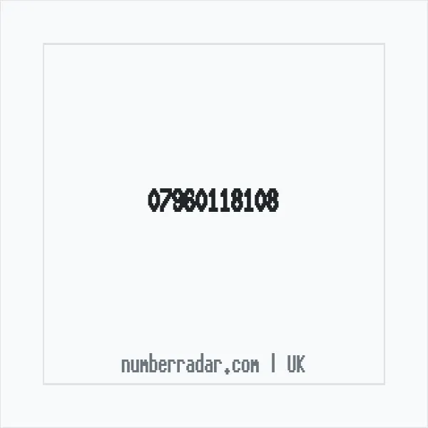 Reverse number check for +44 7960 118108 — who called me?