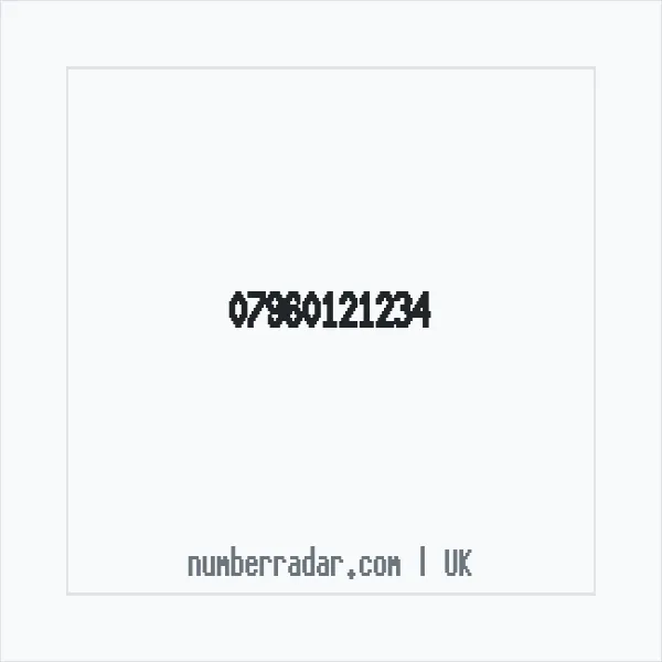 Reverse number check for +44 7960 121234 — who called me?