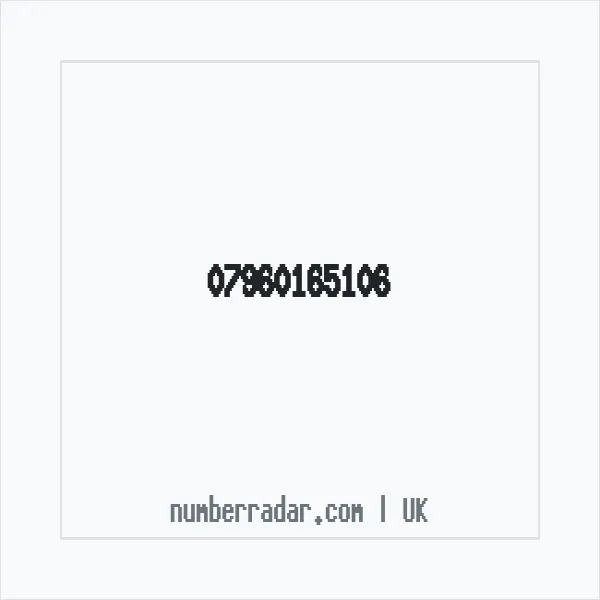 Reverse number check for +44 7960 165106 — who called me?