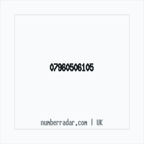 Reverse number check for +44 7960 506105 — who called me?