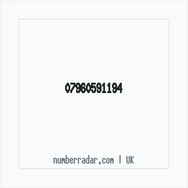 Reverse number check for +44 7960 591194 — who called me?