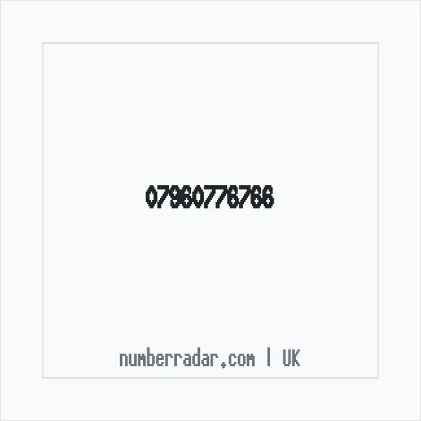 Reverse number check for +44 7960 776766 — who called me?