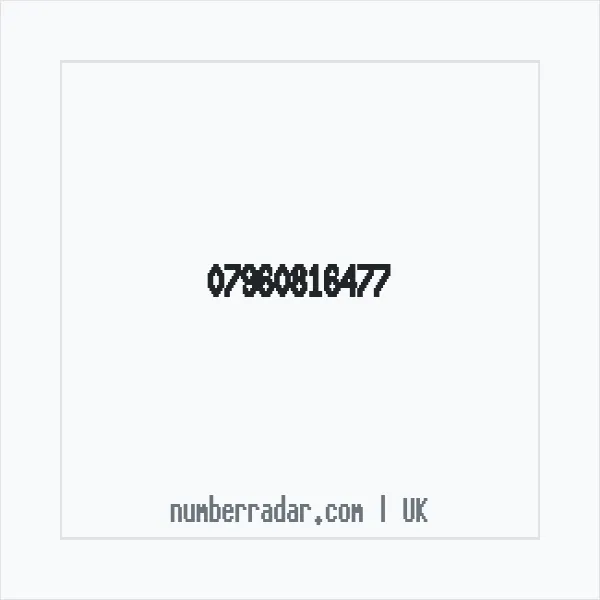 Reverse number check for +44 7960 816477 — who called me?