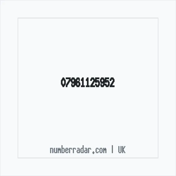 Reverse number check for +44 7961 125952 — who called me?