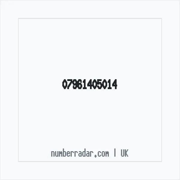 Reverse number check for +44 7961 405014 — who called me?