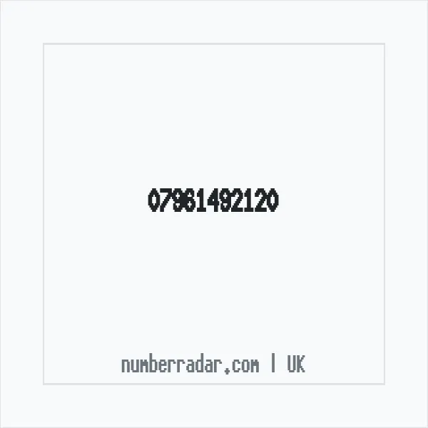 Reverse number check for +44 7961 492120 — who called me?