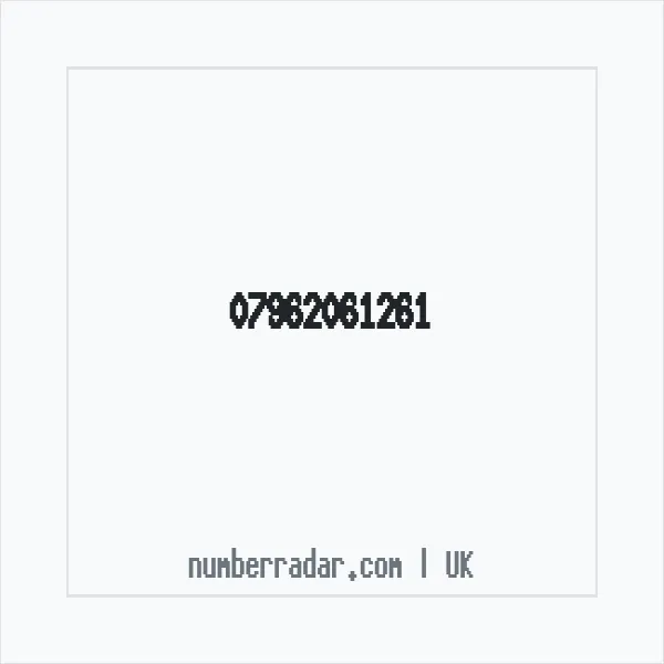 Reverse number check for +44 7962 061261 — who called me?