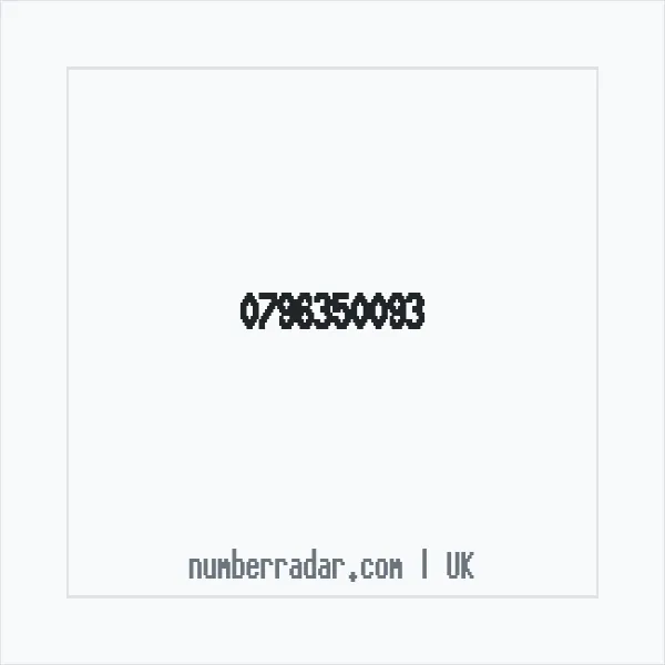 Reverse number check for +44 796350093 — who called me?
