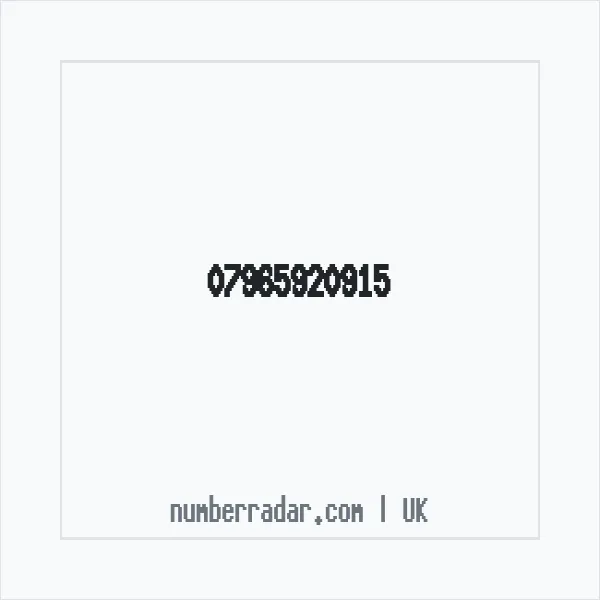 Reverse number check for +44 7965 920915 — who called me?