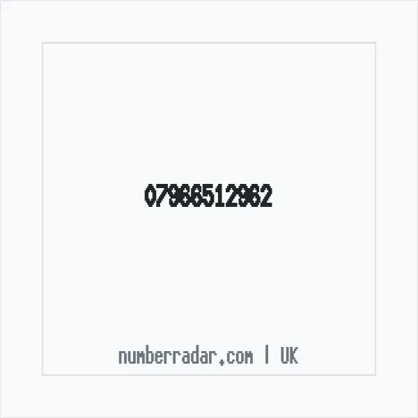 Reverse number check for +44 7966 512962 — who called me?