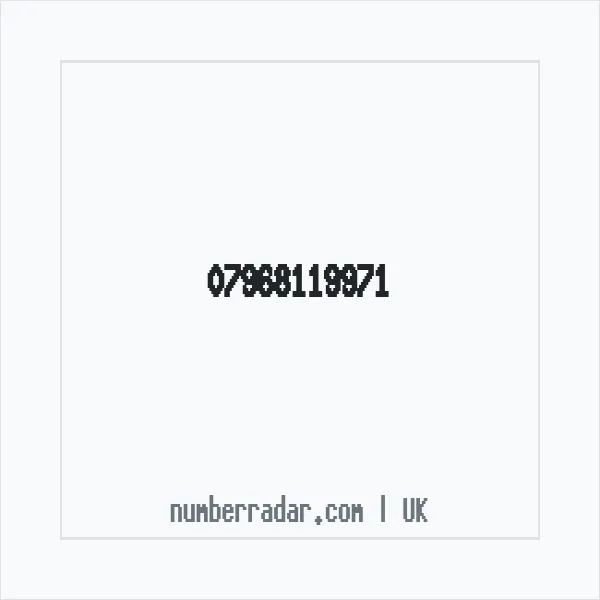 Reverse number check for +44 7968 119971 — who called me?