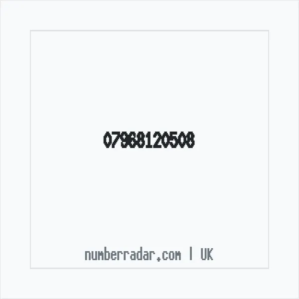 Reverse number check for +44 7968 120508 — who called me?