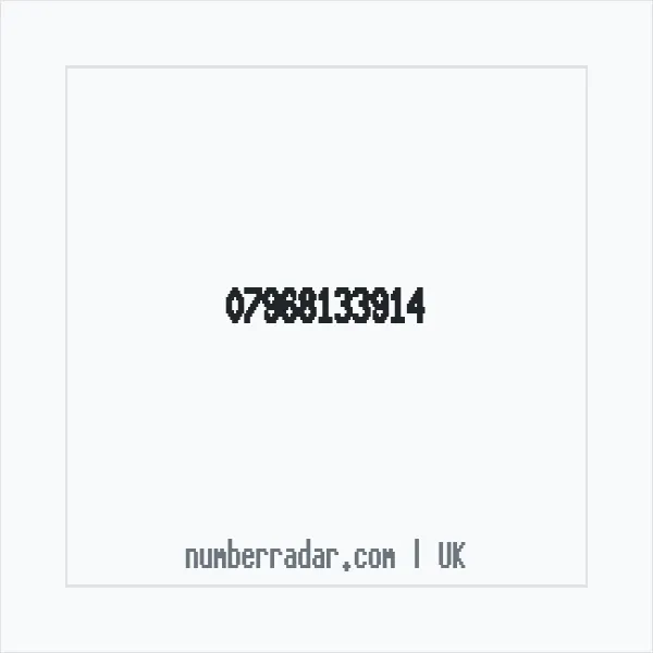 Reverse number check for +44 7968 133914 — who called me?