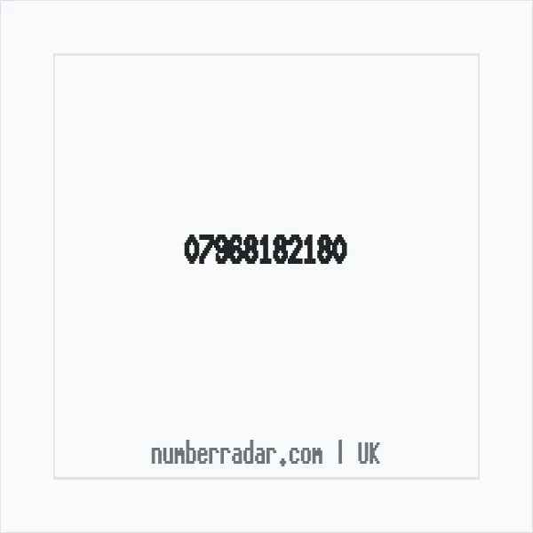 Reverse number check for +44 7968 182180 — who called me?