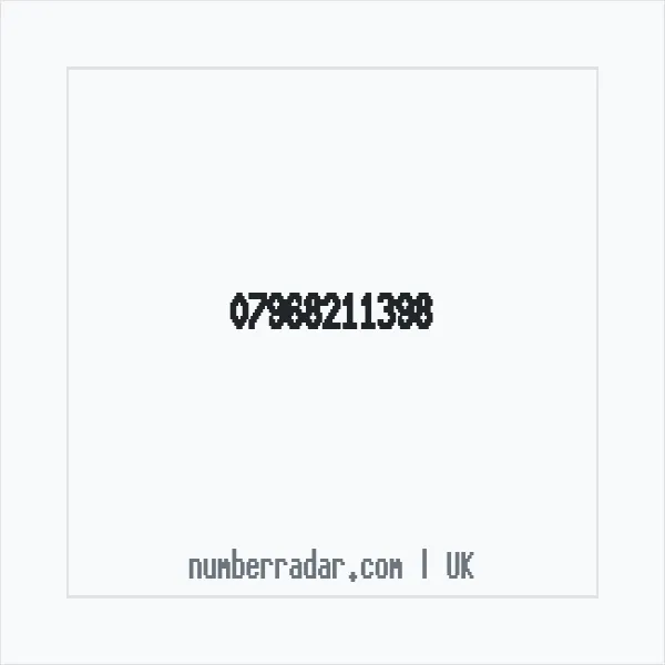 Reverse number check for +44 7968 211398 — who called me?