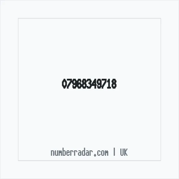 Reverse number check for +44 7968 349718 — who called me?