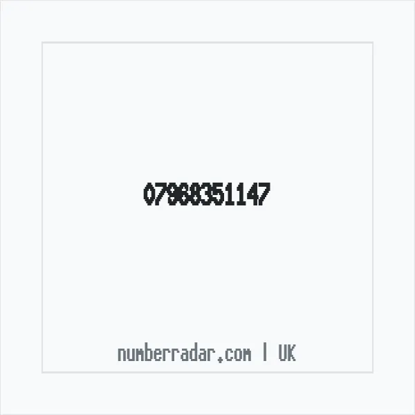 Reverse number check for +44 7968 351147 — who called me?