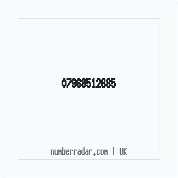 Reverse number check for +44 7968 512685 — who called me?