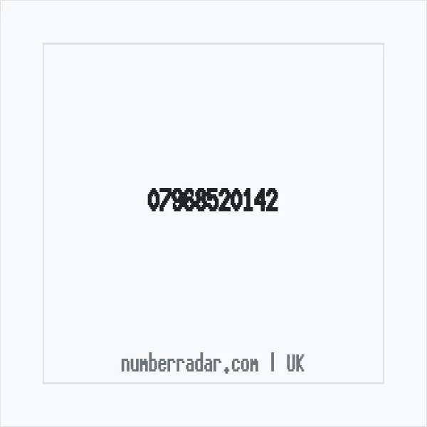 Reverse number check for +44 7968 520142 — who called me?