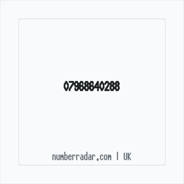 Reverse number check for +44 7968 640288 — who called me?