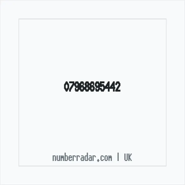 Reverse number check for +44 7968 695442 — who called me?
