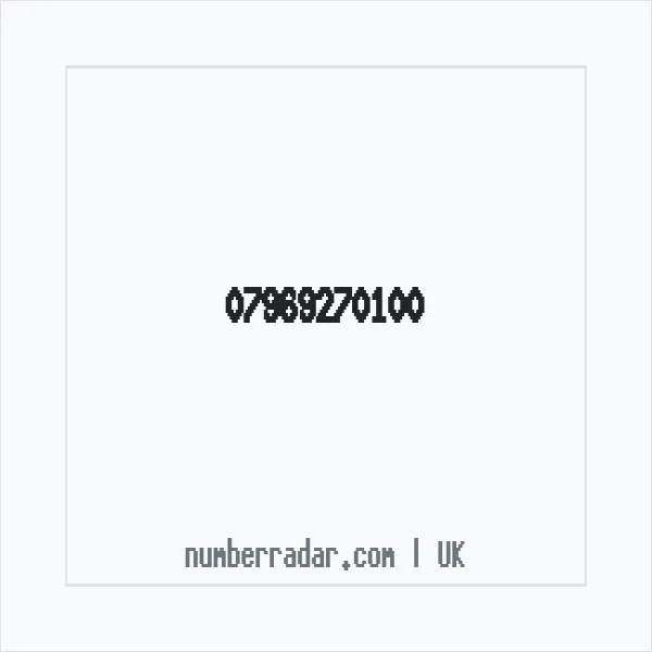 Reverse number check for +44 7969 270100 — who called me?
