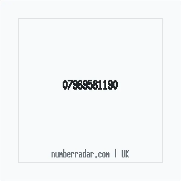Reverse number check for +44 7969 581190 — who called me?