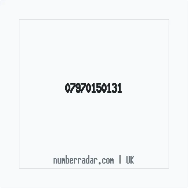 Reverse number check for +44 7970 150131 — who called me?