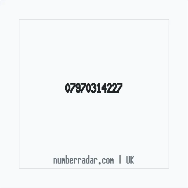 Reverse number check for +44 7970 314227 — who called me?